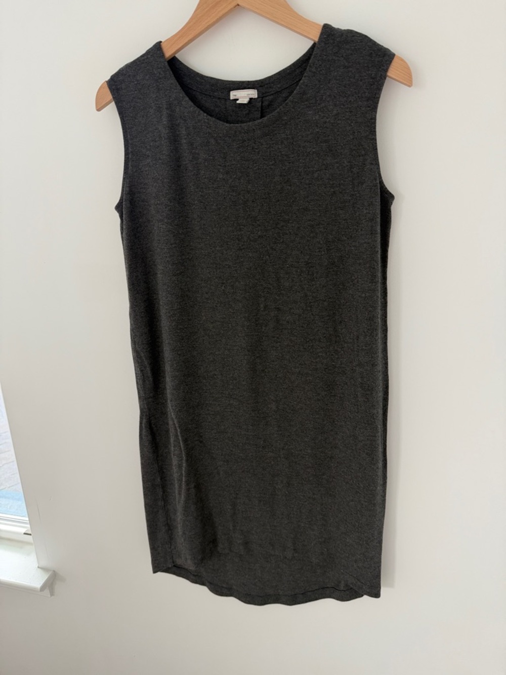 GAP Charcoal Gray High-Low Sleeveless Dress Size Small